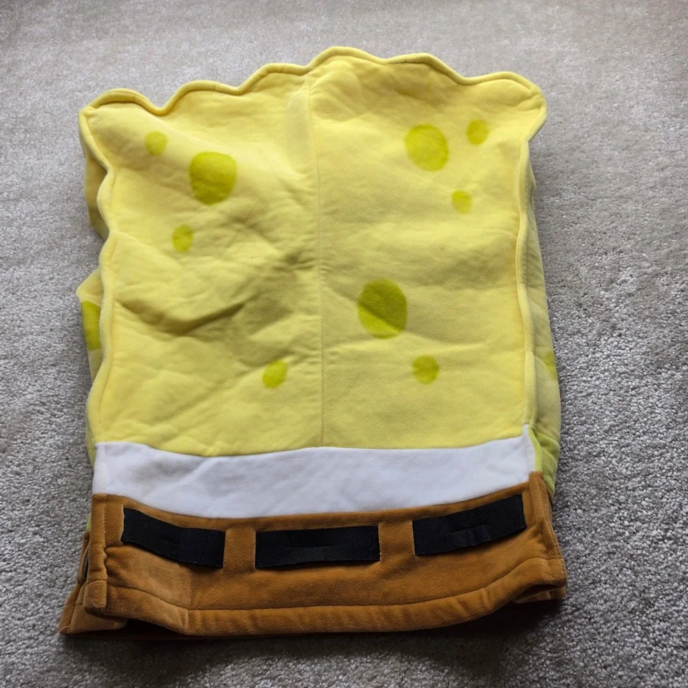 Rubies Spongebob Squarepants Plush Tunic Costume Kids Medium Yellow Nickelodeon